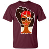BigProStore African American T-Shirt For Melanin Poppin Black Women Afro Girl Rock G200 Gildan Ultra Cotton T-Shirt / Maroon / S T-shirt