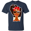 BigProStore African American T-Shirt For Melanin Poppin Black Women Afro Girl Rock G200 Gildan Ultra Cotton T-Shirt / Navy / S T-shirt