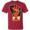 BigProStore African American T-Shirt For Melanin Poppin Black Women Afro Girl Rock G200 Gildan Ultra Cotton T-Shirt / Cardinal / S T-shirt