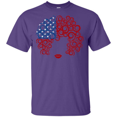 BigProStore African American T-Shirt For Melanin Women Magic Afro Black Girl Rock G200 Gildan Ultra Cotton T-Shirt / Purple / S T-shirt