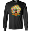 BigProStore African American Women Flower Melanin Popping T-Shirt Afro Girl Rock G240 Gildan LS Ultra Cotton T-Shirt / Black / S T-shirt