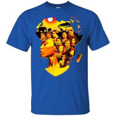 BigProStore African American Women T-Shirt For Pro Black People Melanin Pride Tee G200 Gildan Ultra Cotton T-Shirt / Royal / S T-shirt