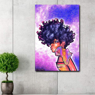 BigProStore South Africa Canvas African American Female African Home Decor Canvas