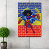 BigProStore African American Canvas Art African Super Woman African Wall Art For Living Room Canvas