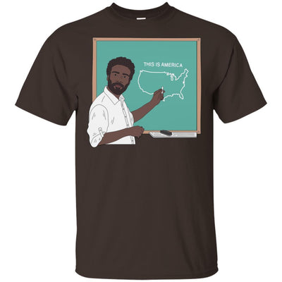 BigProStore Afro Apparel This Is America Pro Black African American Pride T-Shirt G200 Gildan Ultra Cotton T-Shirt / Dark Chocolate / S T-shirt
