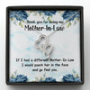 BigProStore Presents For Mom Thank You For Being My Mother In Law Double Hearts Necklace Standard Box Jewelry