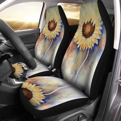 BigProStore Sunflower Seat Covers Autumn Beauty Sunflower Auto Seat Covers Universal Fit (Set of 2 Car Seat Covers Car Seat Cover