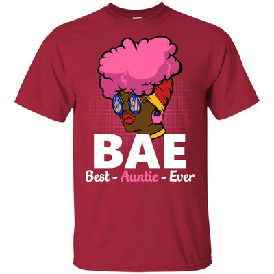 BigProStore Bae Best Auntie Ever T-Shirt African American Apparel For Black Women G200 Gildan Ultra Cotton T-Shirt / Cardinal / S T-shirt