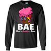 BigProStore Bae Best Auntie Ever T-Shirt African American Apparel For Black Women G240 Gildan LS Ultra Cotton T-Shirt / Black / S T-shirt