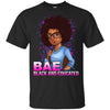 BigProStore Bae Black And Educated Afro Girl Rock T-Shirt For Melanin Women Pride G200 Gildan Ultra Cotton T-Shirt / Black / S T-shirt