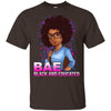 BigProStore Bae Black And Educated Afro Girl Rock T-Shirt For Melanin Women Pride G200 Gildan Ultra Cotton T-Shirt / Dark Chocolate / S T-shirt