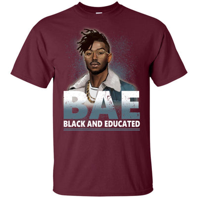 BigProStore Bae Black And Educated T-Shirt African Apparel For Melanin Afro Men G200 Gildan Ultra Cotton T-Shirt / Maroon / S T-shirt