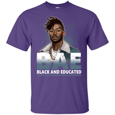 BigProStore Bae Black And Educated T-Shirt African Clothing For Melanin Afro Men G200 Gildan Ultra Cotton T-Shirt / Purple / S T-shirt