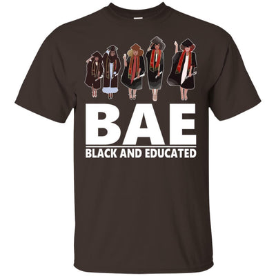 BigProStore Bae Black And Educated T-Shirt African Clothing For Melanin Afro Women G200 Gildan Ultra Cotton T-Shirt / Dark Chocolate / S T-shirt