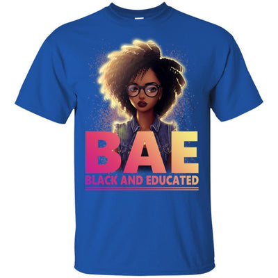 BigProStore Bae Black And Educated T-Shirt African Clothing For Melanin Women Men G200 Gildan Ultra Cotton T-Shirt / Royal / S T-shirt