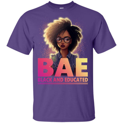 BigProStore Bae Black And Educated T-Shirt African Clothing For Melanin Women Men G200 Gildan Ultra Cotton T-Shirt / Purple / S T-shirt