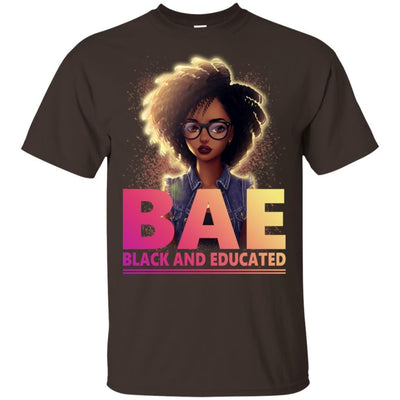 BigProStore Bae Black And Educated T-Shirt African Clothing For Melanin Women Men G200 Gildan Ultra Cotton T-Shirt / Dark Chocolate / S T-shirt