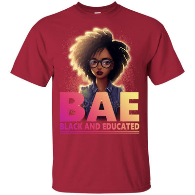 BigProStore Bae Black And Educated T-Shirt African Clothing For Melanin Women Men G200 Gildan Ultra Cotton T-Shirt / Cardinal / S T-shirt