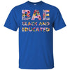 BigProStore Bae Black And Educated Women Flower T-Shirt For Pro Black People Pride G200 Gildan Ultra Cotton T-Shirt / Royal / S T-shirt