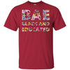 BigProStore Bae Black And Educated Women Flower T-Shirt For Pro Black People Pride G200 Gildan Ultra Cotton T-Shirt / Cardinal / S T-shirt