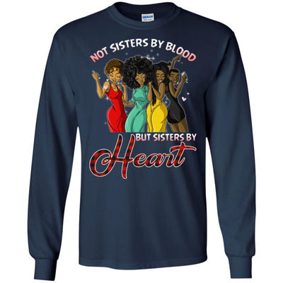 Beautiful Melanin Queen Not Sisters By Blood But Sister By Heart Shirt BigProStore