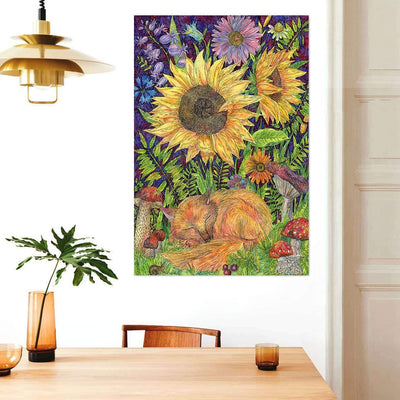 BigProStore Sunflower Fashion Canvas Beautiful Sunflower Grown In The Wind Art Decor Canvas