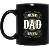 BigProStore Best Dad Ever Coffee Mug Unique Gift For Men Father's Day Idea BM11OZ 11 oz. Black Mug / Black / One Size Coffee Mug