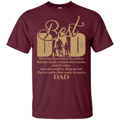 BigProStore Best Dad T-Shirts Special Gift For Daddy Father's Day Men Present Idea G200 Gildan Ultra Cotton T-Shirt / Maroon / S T-shirt