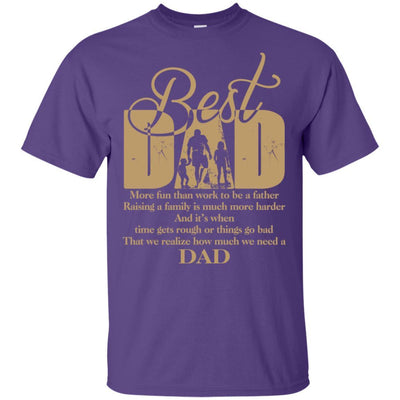 BigProStore Best Dad T-Shirts Special Gift For Daddy Father's Day Men Present Idea G200 Gildan Ultra Cotton T-Shirt / Purple / S T-shirt