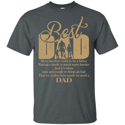 BigProStore Best Dad T-Shirts Special Gift For Daddy Father's Day Men Present Idea G200 Gildan Ultra Cotton T-Shirt / Dark Heather / S T-shirt