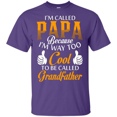 BigProStore Best Father's Day Gift Idea For Dad Grandpa I'm Called Papa T-Shirt G200 Gildan Ultra Cotton T-Shirt / Purple / S T-shirt