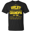BigProStore Best Grandpa In The Galaxy T-Shirt Father's Day Unique Men Papa Gifts G200 Gildan Ultra Cotton T-Shirt / Black / S T-shirt