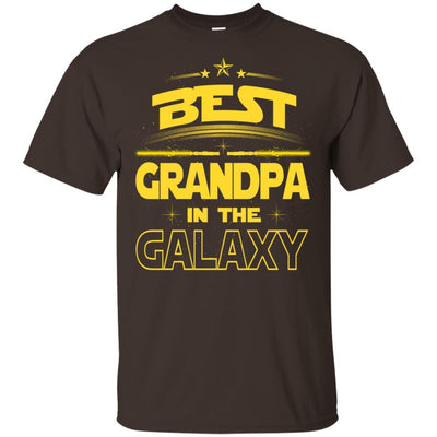 BigProStore Best Grandpa In The Galaxy T-Shirt Father's Day Unique Men Papa Gifts G200 Gildan Ultra Cotton T-Shirt / Dark Chocolate / S T-shirt