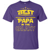 BigProStore Best Papa In The Galaxy T-Shirt Father's Day Unique Men Grandpa Gifts G200 Gildan Ultra Cotton T-Shirt / Purple / S T-shirt