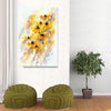 BigProStore Sunflower Canvas Big Yellow Watercolor Flower Home Decor Canvas / 32" x 48" Canvas