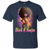 BigProStore Black And Boujee T-Shirt African Clothing For Melanin Poppin Afro Girl G200 Gildan Ultra Cotton T-Shirt / Navy / S T-shirt