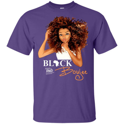 BigProStore Black And Boujee T-Shirt African Clothing For Pro Black Melanin Women G200 Gildan Ultra Cotton T-Shirt / Purple / S T-shirt