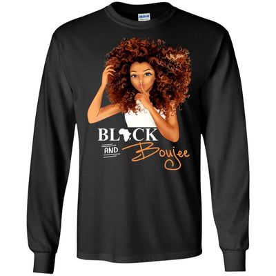 BigProStore Black And Boujee T-Shirt African Clothing For Pro Black Melanin Women G240 Gildan LS Ultra Cotton T-Shirt / Black / S T-shirt