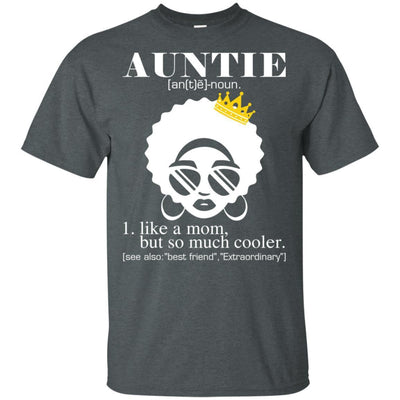 BigProStore Black Auntie Funny T-Shirt African American Apparel For Melanin Women G200 Gildan Ultra Cotton T-Shirt / Dark Heather / S T-shirt