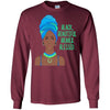 BigProStore Black Beautiful Brave And Blessed T-Shirt For African American Women G240 Gildan LS Ultra Cotton T-Shirt / Maroon / S T-shirt