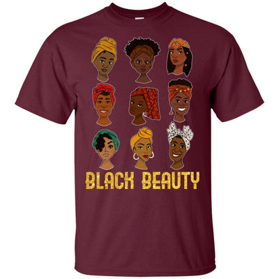 BigProStore Black Beauty African Clothing T-Shirt For Melanin Women Afro Girl Tee G200 Gildan Ultra Cotton T-Shirt / Maroon / S T-shirt