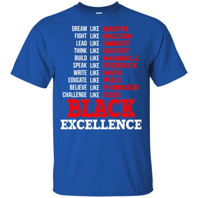 BigProStore Black Excellence African American T-Shirt For Melanin Women Afro Girl G200 Gildan Ultra Cotton T-Shirt / Royal / S T-shirt