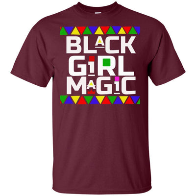 BigProStore Black Girl Magic T-Shirt Melanin Poppin Women African Clothing Design G200 Gildan Ultra Cotton T-Shirt / Maroon / S T-shirt