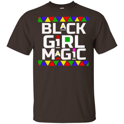 BigProStore Black Girl Magic T-Shirt Melanin Poppin Women African Clothing Design G200 Gildan Ultra Cotton T-Shirt / Dark Chocolate / S T-shirt