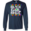 BigProStore Black Girl Magic T-Shirt Melanin Poppin Women African Clothing Design G240 Gildan LS Ultra Cotton T-Shirt / Navy / S T-shirt