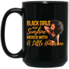 BigProStore Black Girls Are Sunshine Mixed With A Little Hurricane Pro Melanin Mug BM15OZ 15 oz. Black Mug / Black / One Size Coffee Mug