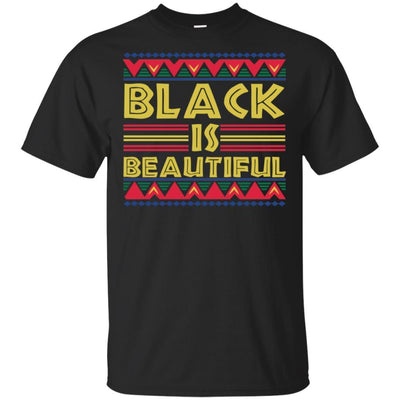 Black Is Beautiful African American T-Shirt For Afro Women Men Pride BigProStore