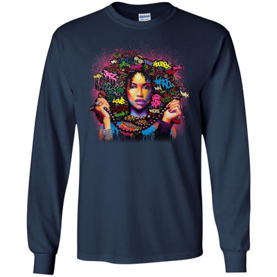 Black Is Beautiful Afro Girl T-Shirt Melanin Popping Women Clothing BigProStore