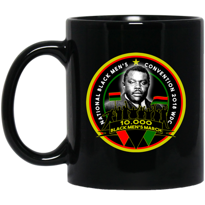 BigProStore Black Men's March Coffee Mug African American Cup For Pro Afro Pride BM11OZ 11 oz. Black Mug / Black / One Size Coffee Mug