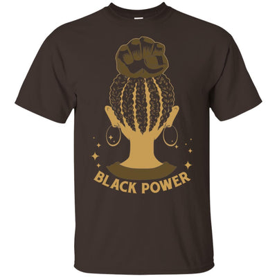 BigProStore Black Power T-Shirt African American Apparel For Melanin Poppin Women G200 Gildan Ultra Cotton T-Shirt / Dark Chocolate / S T-shirt